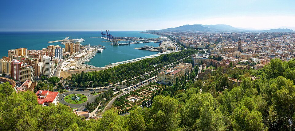 Málaga från Gibralfaro