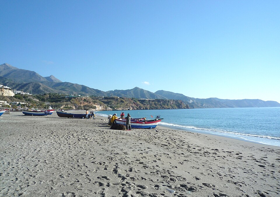 Playa de Burriana, Nerja